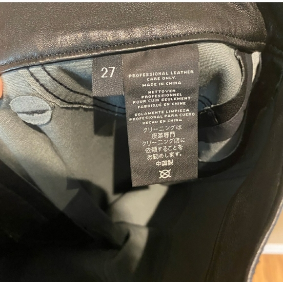 NWT J Brand Irina Leather Pants Size 27 - Picture 6 of 8